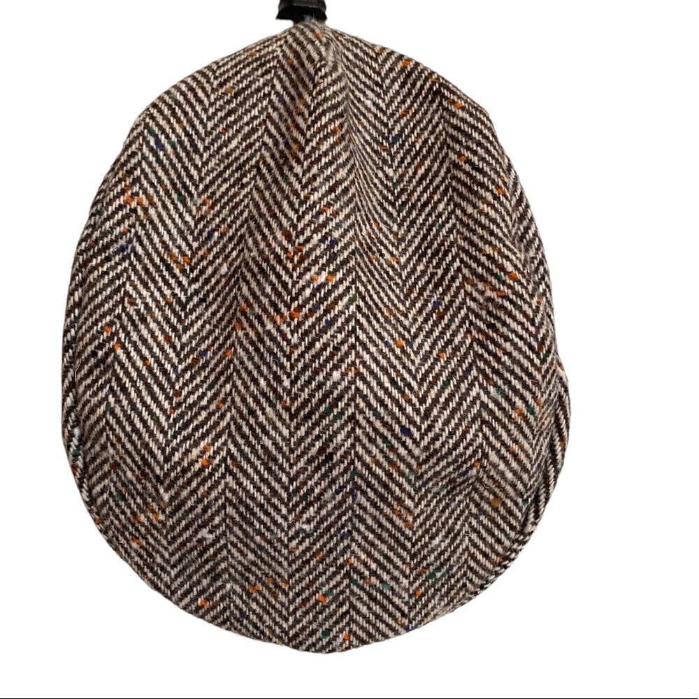 Vintage Herringbone Madcaps Newsboy Cap